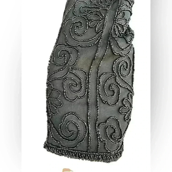 Talbots women’s vintage long sleeve beaded silk cardigan sz PP preloved - Picture 6 of 9